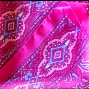 Vintage Sarah Coventry Silk scarf 30 inch square-nice bright colors-fiber